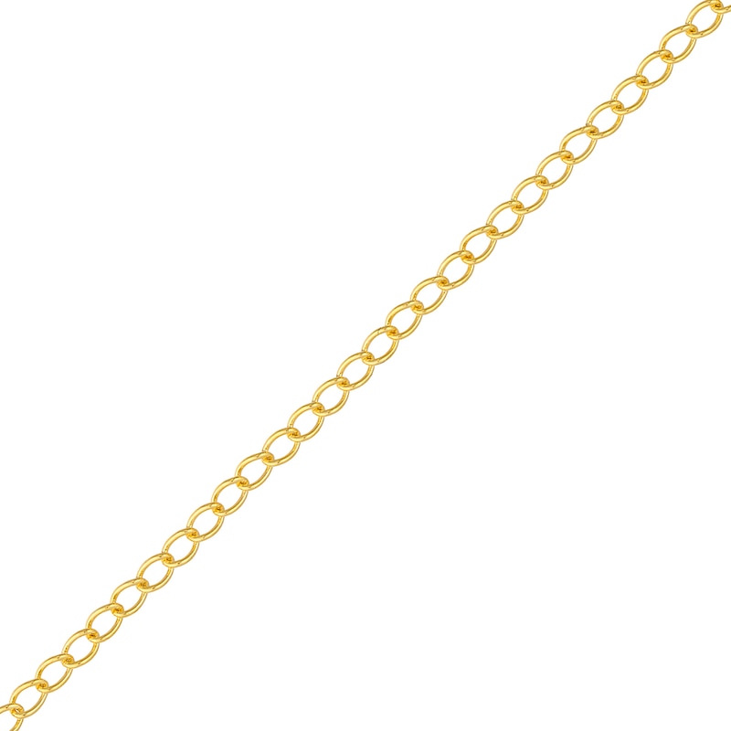 1.8mm Solid Curb Chain Extender in 14K Gold - 3