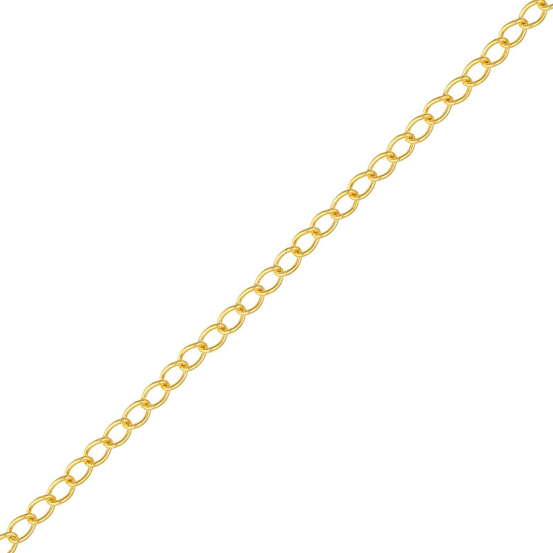 Main Image 1 of 1.8mm Curb Chain Extender in Solid 14K Gold - 3"