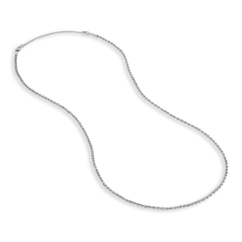 Main Image 2 of 1.8mm Curb Chain Extender in Solid 14K White Gold - 3&quot;