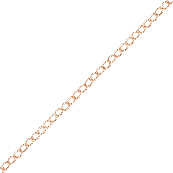 1.8mm Curb Chain Extender in Solid 14K Rose Gold - 3"