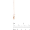 Thumbnail Image 2 of 1.8mm Curb Chain Extender in Solid 14K Rose Gold - 3"