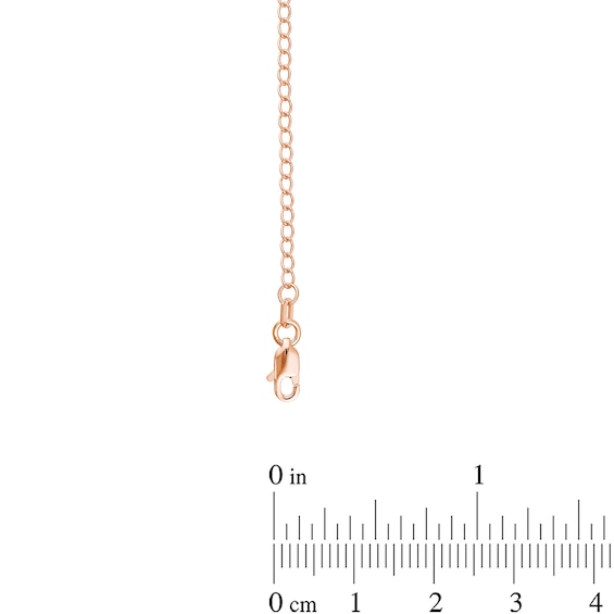 1.8mm Curb Chain Extender in Solid 14K Rose Gold - 3"