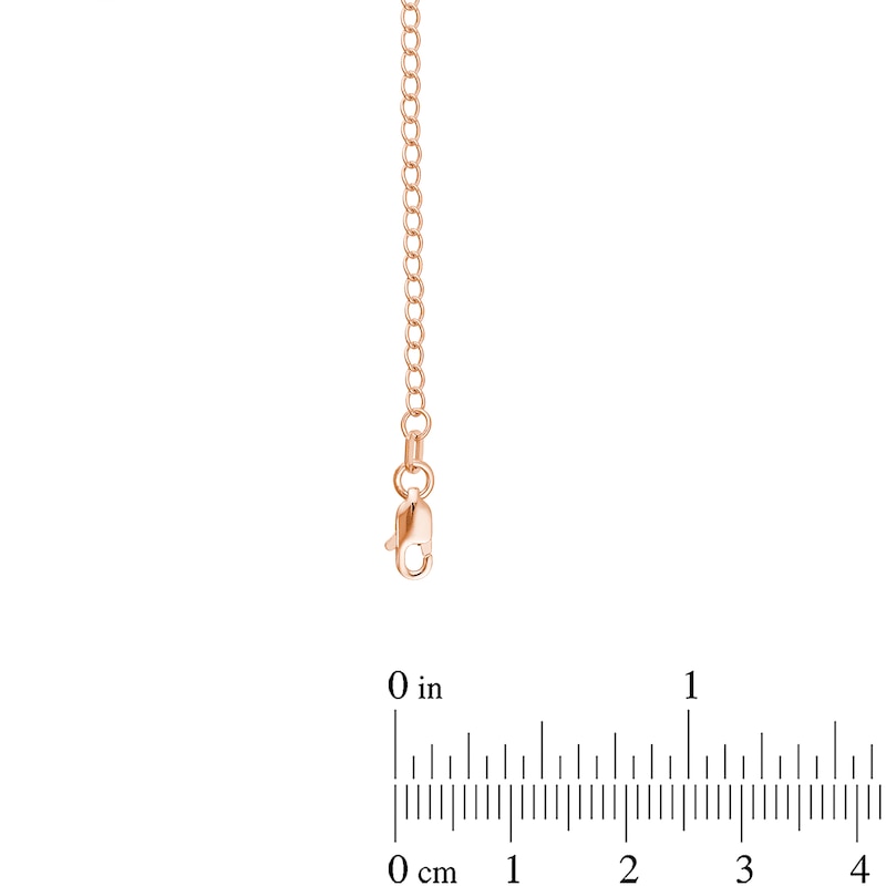 Main Image 3 of 1.8mm Curb Chain Extender in Solid 14K Rose Gold - 3&quot;