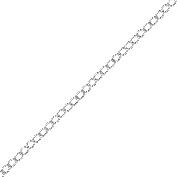 1.8mm Curb Chain Extender in Solid Sterling Silver - 3"