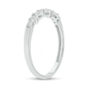 Thumbnail Image 2 of 1/10 CT. T.W. Baguette and Round Diamond Stackable Band in 10K White Gold