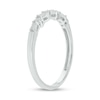 Thumbnail Image 1 of 1/10 CT. T.W. Baguette and Round Diamond Stackable Band in 10K White Gold