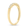 Thumbnail Image 2 of 1/10 CT. T.W. Baguette and Round Diamond Stackable Band in 10K Gold