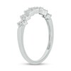 Thumbnail Image 1 of 1/6 CT. T.W. Diamond Zig-Zag Stackable Band in 10K White Gold