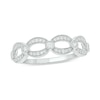 Thumbnail Image 0 of 1/4 CT. T.W. Diamond Open Link Station Stackable Band in 10K White Gold