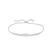 Thumbnail Image 1 of 1 CT. T.W. Certified Lab-Grown Diamond Graduating Bolo Bracelet in 14K White Gold (F/SI2) - 9.5"