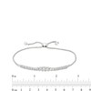 Thumbnail Image 3 of 1 CT. T.W. Certified Lab-Grown Diamond Graduating Bolo Bracelet in 14K White Gold (F/SI2) - 9.5"