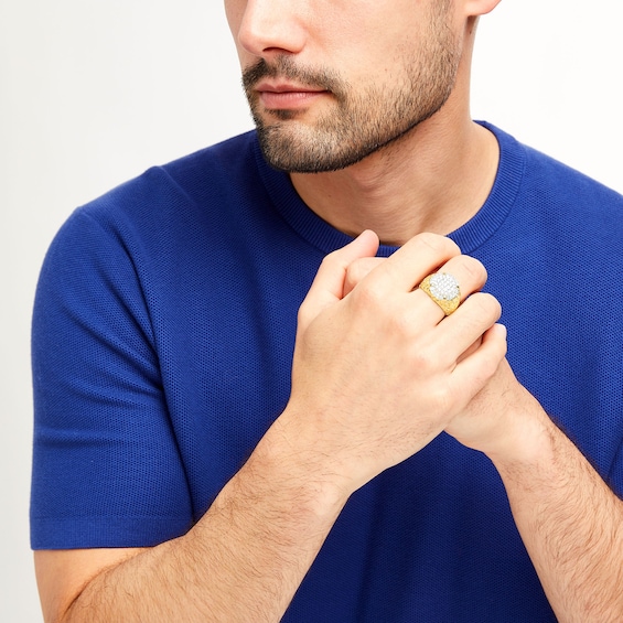 1 CT. T.w. Multi-Diamond Nugget Ring in 10K Gold