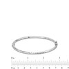 Thumbnail Image 3 of Oro Diamante™ Diamond-Cut Bangle in Hollow 14K White Gold