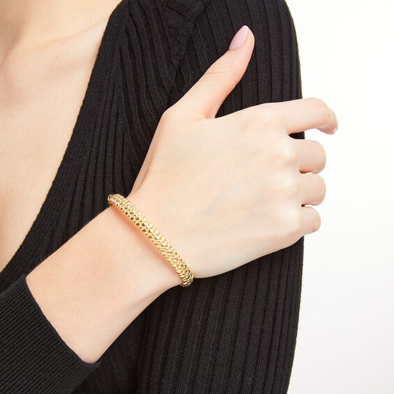 Nugget Bangle in 14K Gold