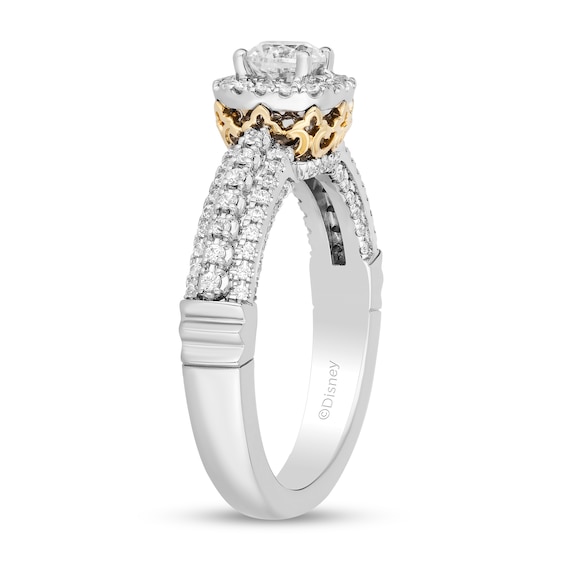 Collector's Edition Enchanted Disney 7/8 CT. T.w. Diamond Frame Engagement Ring in 14K Two-Tone Gold