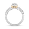 Thumbnail Image 3 of Collector's Edition Enchanted Disney 7/8 CT. T.W. Diamond Frame Engagement Ring in 14K Two-Tone Gold