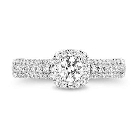 Collector's Edition Enchanted Disney 7/8 CT. T.w. Diamond Frame Engagement Ring in 14K Two-Tone Gold