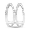 Thumbnail Image 2 of 1/2 CT. T.W. Diamond Stacked Orbit Ring in 10K White Gold