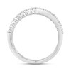 Thumbnail Image 3 of 1/2 CT. T.W. Diamond Stacked Orbit Ring in 10K White Gold
