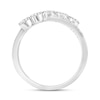 Thumbnail Image 3 of 1/3 CT. T.W. Multi-Diamond Triple Row Orbit Crossover Ring in 10K White Gold