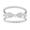 Thumbnail Image 4 of 1/2 CT. T.W. Diamond Center Arrows Open Shank Ring in 10K White Gold