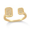 Thumbnail Image 1 of 1/6 CT. T.W. Octagon Multi-Diamond Open Shank Ring in 10K Gold
