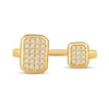 Thumbnail Image 4 of 1/6 CT. T.W. Octagon Multi-Diamond Open Shank Ring in 10K Gold
