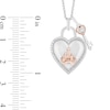 Thumbnail Image 2 of Collector's Edition Enchanted Disney 100th Anniversary Diamond Heart Lock Pendant in Sterling Silver and 10K Rose Gold