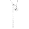 Thumbnail Image 3 of Enchanted Disney Diamond and White Topaz Castle Pendant in Sterling Silver
