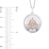 Thumbnail Image 4 of Enchanted Disney Diamond and White Topaz Castle Pendant in Sterling Silver