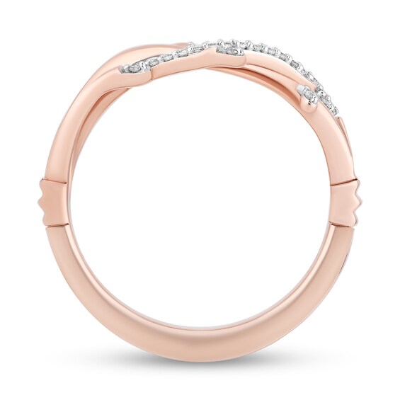 Collector's Edition Enchanted Disney The Little Mermaid 1/10 CT. T.w. Diamond Coral Reef Ring in 10K Two-Tone Gold