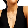 Thumbnail Image 2 of Marilyn Monroe™ Collection 1/2 CT. T.W. Journey Diamond Y-Necklace in 10K White Gold