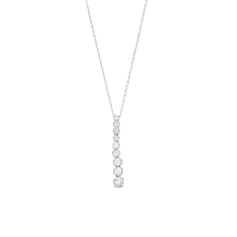 Main Image 1 of Marilyn Monroe™ Collection 3/8 CT. T.W. Journey Diamond Pendant in 10K White Gold