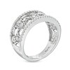 Thumbnail Image 3 of Marilyn Monroe™ Collection 1/2 CT. T.W. Diamond Open Shank Stars Ring in Sterling Silver