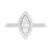 Thumbnail Image 4 of Marilyn Monroe™ Collection 1/3 CT. T.W. Marquise Multi-Diamond Frame Ring in 10K White Gold