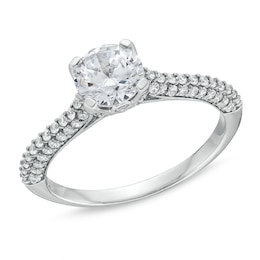1-3/8 CT. T.W. Diamond Engagement Ring in 14K White Gold