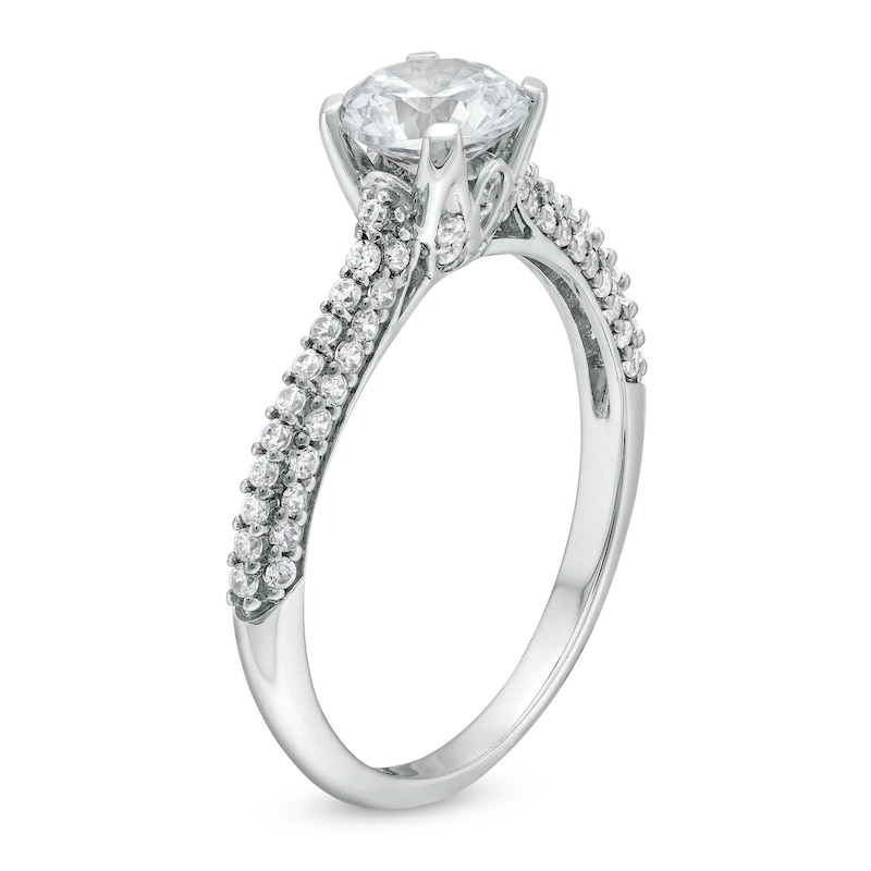 Main Image 3 of 1-3/8 CT. T.W. Diamond Engagement Ring in 14K White Gold