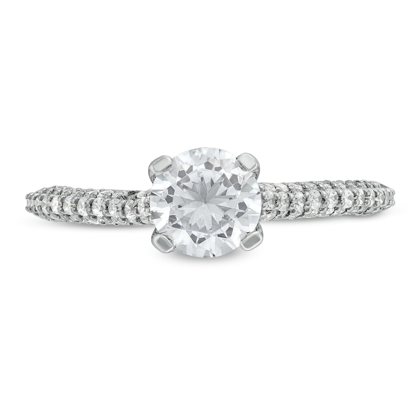 Main Image 4 of 1-3/8 CT. T.W. Diamond Engagement Ring in 14K White Gold