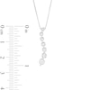 Thumbnail Image 4 of Marilyn Monroe™ Collection 1/4 CT. T.W. Journey Diamond Wave Pendant in 10K White Gold