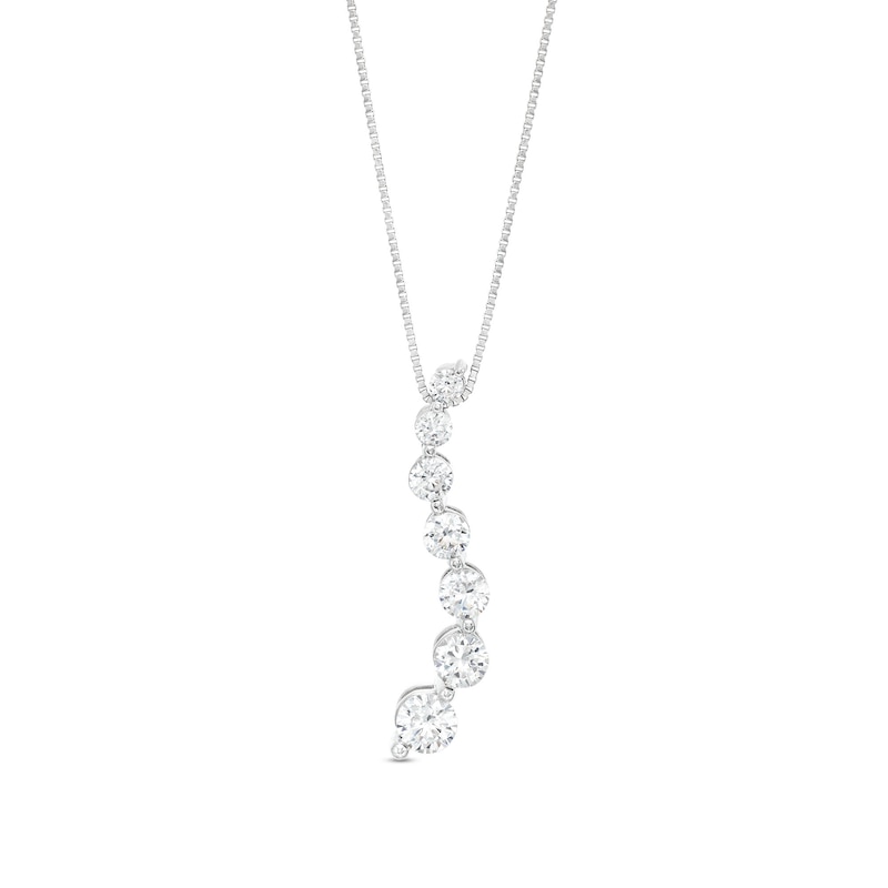 Marilyn Monroe™ Collection 3/4 CT. T.W. Journey Diamond Wave Pendant in ...