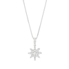 Thumbnail Image 1 of Marilyn Monroe™ Collection 1/4 CT. T.W. Multi-Diamond Star Drop Pendant in Sterling Silver
