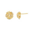 Thumbnail Image 0 of 1/10 CT. T.W. Diamond Love Knot Stud Earrings in 10K Gold