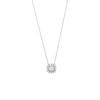 Thumbnail Image 1 of 1/4 CT. T.W. Diamond Cushion Frame Pendant in 10K White Gold