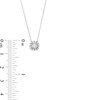 Thumbnail Image 3 of 1/4 CT. T.W. Diamond Cushion Frame Pendant in 10K White Gold