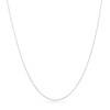 Thumbnail Image 1 of Child's Adjustable 0.7mm Curb Chain Necklace in Solid 14K White Gold - 15"