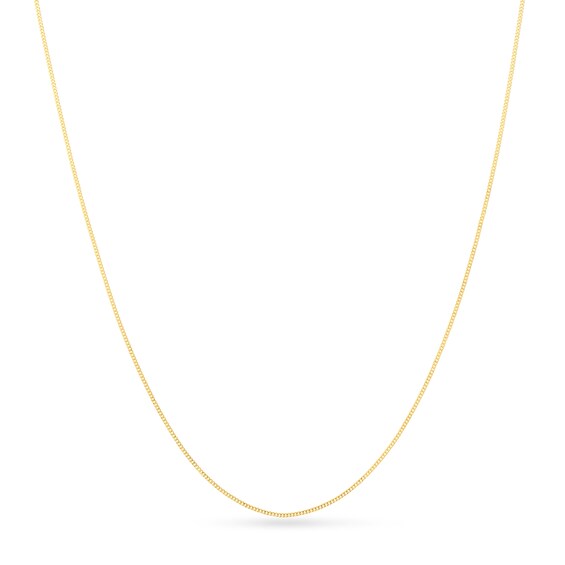 Child's Adjustable 0.7mm Cable Chain Necklace in Solid 14K Gold - 15"