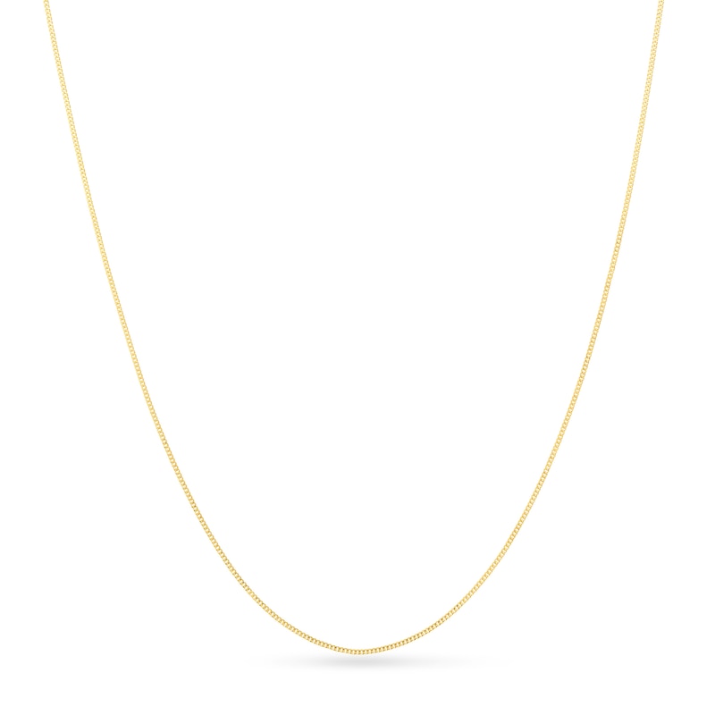 Main Image 1 of Child's Adjustable 0.7mm Cable Chain Necklace in Solid 14K Gold - 15"