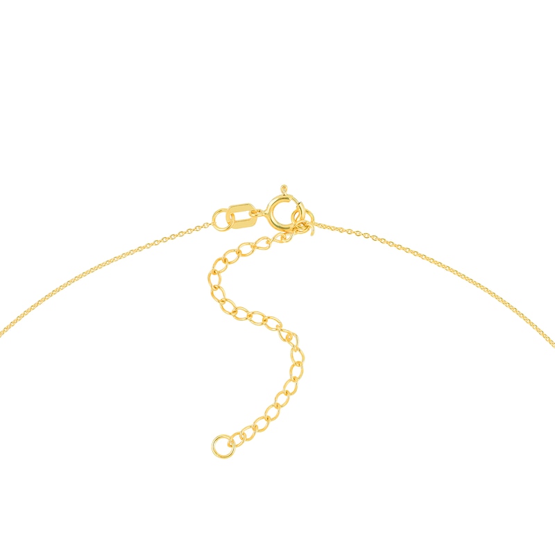 Main Image 2 of Child's Adjustable 0.7mm Cable Chain Necklace in Solid 14K Gold - 15"