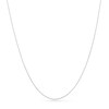 Thumbnail Image 1 of Child's Adjustable 0.7mm Cable Chain Necklace in Solid 14K White Gold - 15"