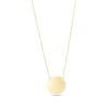 Thumbnail Image 1 of Polished Disc Necklace in 10K Gold